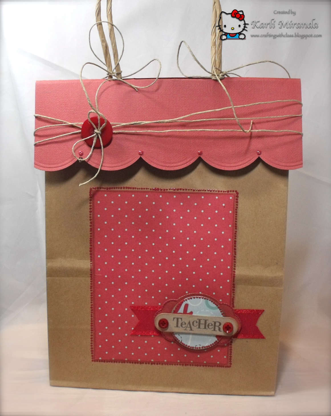 Crafting with Class Bag Topper