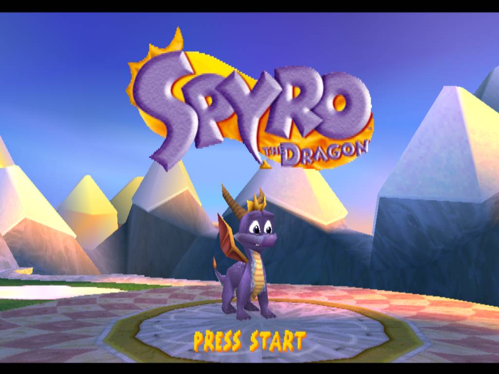 The mountains in thebackground of the title screen are a good example