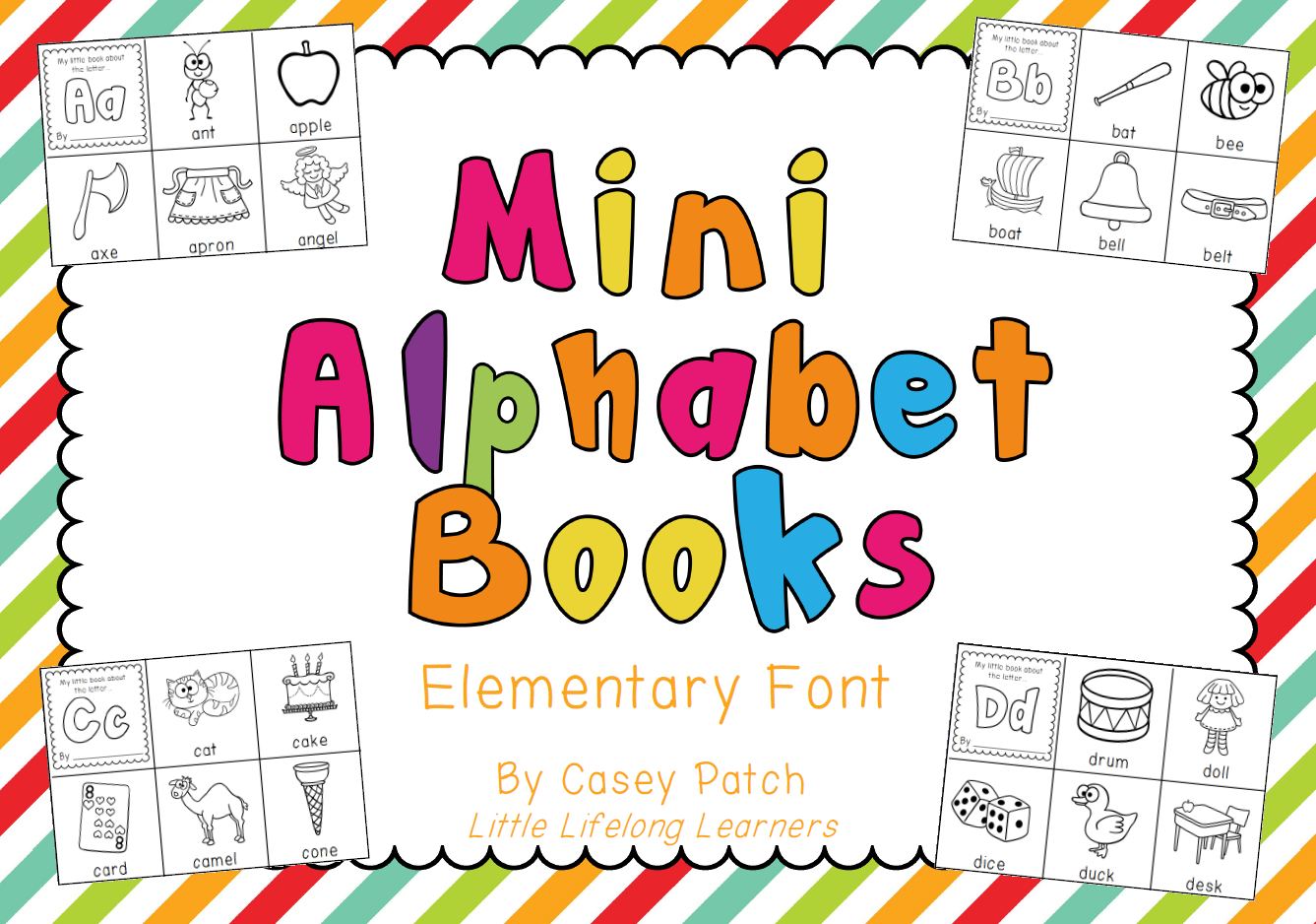 Little Lifelong Learners Mini Alphabet Booklets Little Lifelong Learners Mini Alphabet Booklets