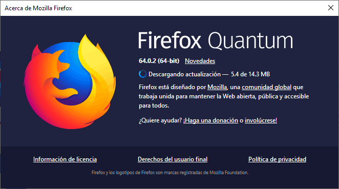 Mozilla detiene la actualización de Firefox