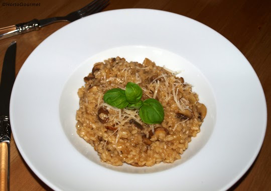 Risotto de setas Portobello y champiñones HortoGourmet