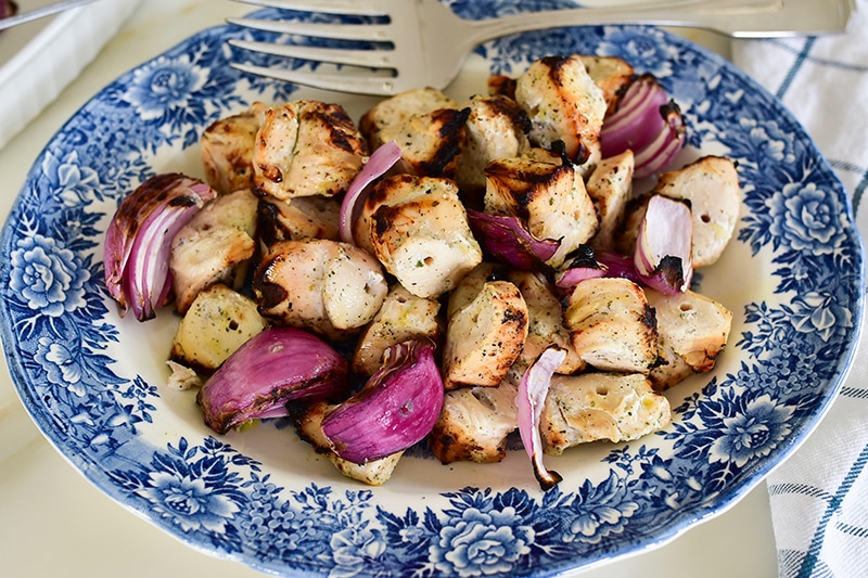 Grilled Marinated Chicken Kebabs LEBANESE RECIPES