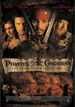Pirates of the Caribbean The Curse of the Black Pearl 2003 BRRip Dual Audio 450MB