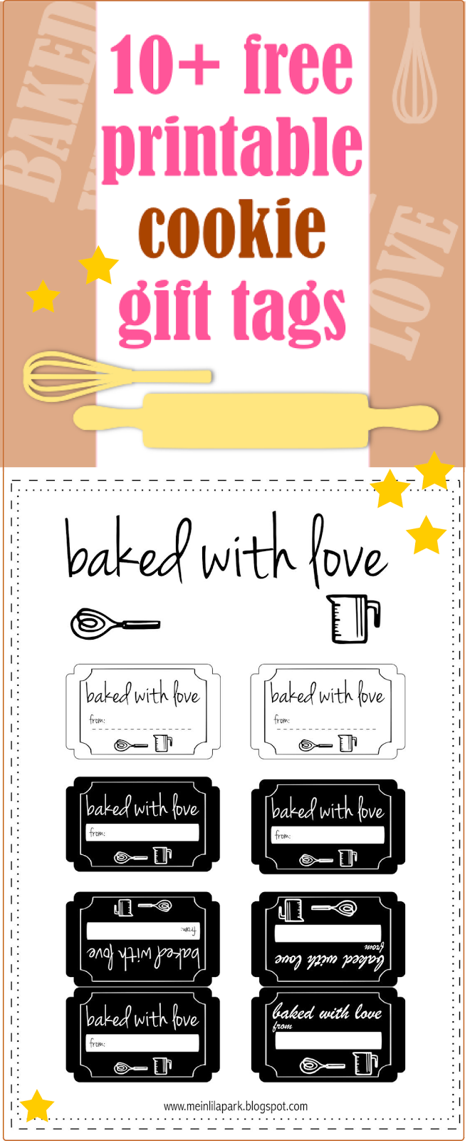 Free Printable Cookie Gift Tags Round-Up