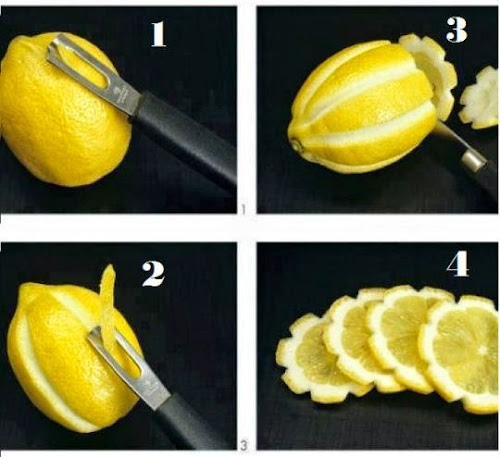 reative food decoration ideas, Lemon carving arts 