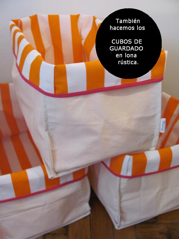 Costuras de la Nada: * CUBOS SEMIRIGIDOS de GUARDADO. En arpillera o