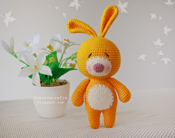 Pattern Crochet Cute Rabbit Doll, แพทเทิร์น ตุ๊กตา ถัก โครเชต์ กระต่าย น่ารัก