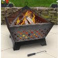 Landmann 25282 Barrone Fire Pit with spark screen to keep embers contained