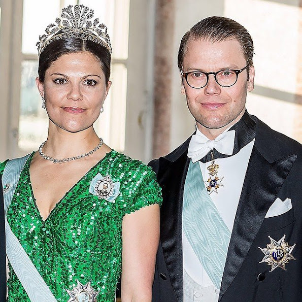 King Carl Gustaf and Queen Silvia of Sweden, Crown Princess Victoria and Prince Daniel, Prince Carl Philip's fiancée Miss Sofia Hellqvist