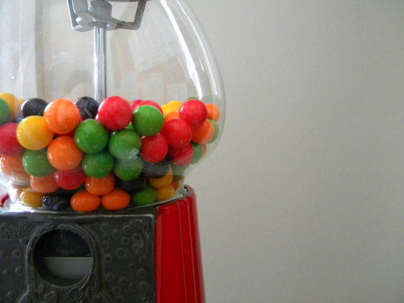 Fingerprints on the Fridge Gumball Machine Stand Tutorial