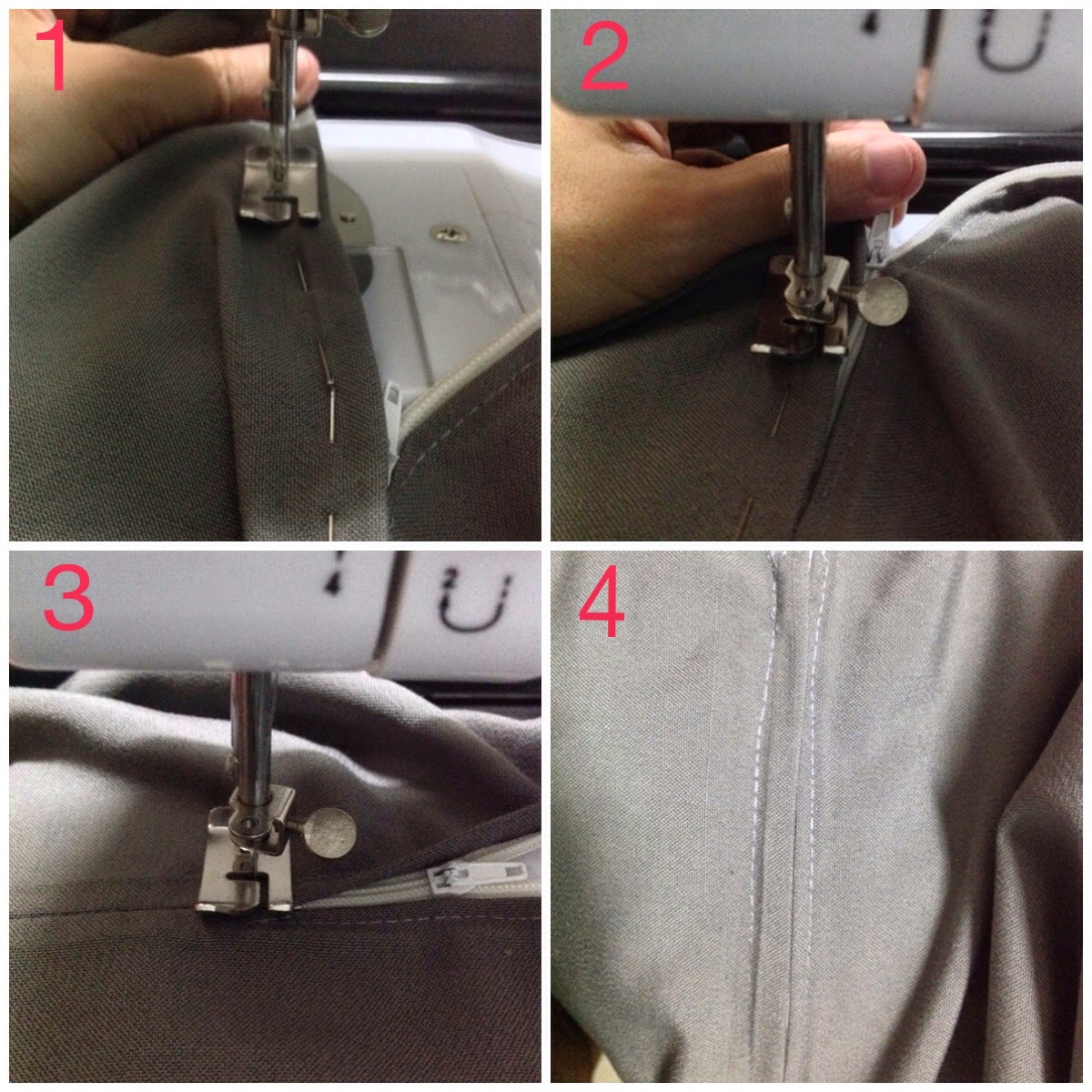 Sew Easy Sewing Fashion Blog How to sew a zipper without a zipper foot
