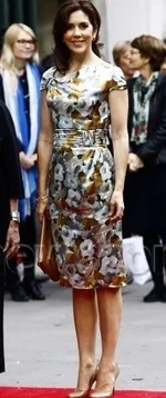 The Crown Princess of Denmark recycled a Ole Yde dress
