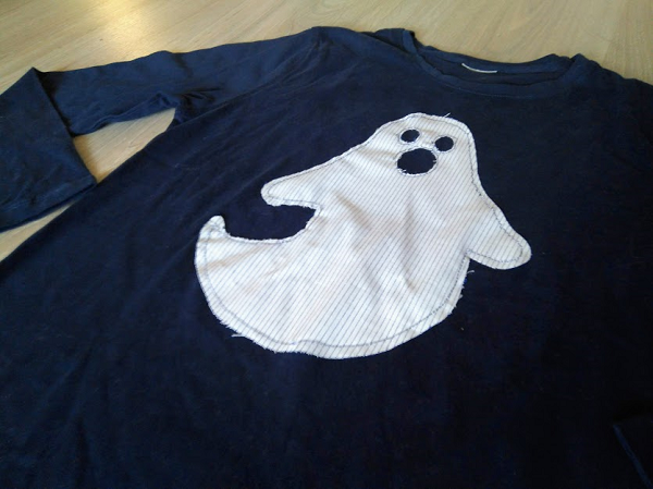 camiseta halloween azul niño
