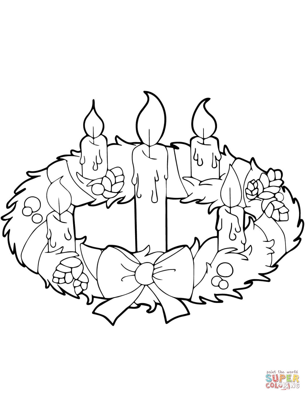 ® Blog Católico Navideño ®: IMÁGENES DE CORONAS DE ADVIENTO PARA COLOREAR