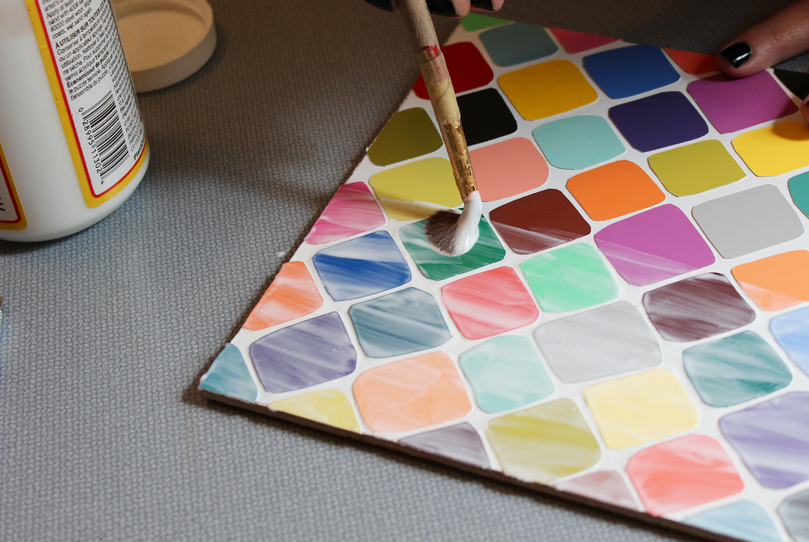 DIY Paint Chip Art Sarah & Nick