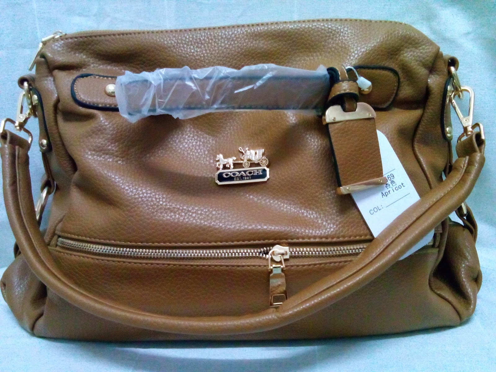 Handbag Murah Berjenama Bag Coach Series Ready Coach Shoulder Bag Navy Blue