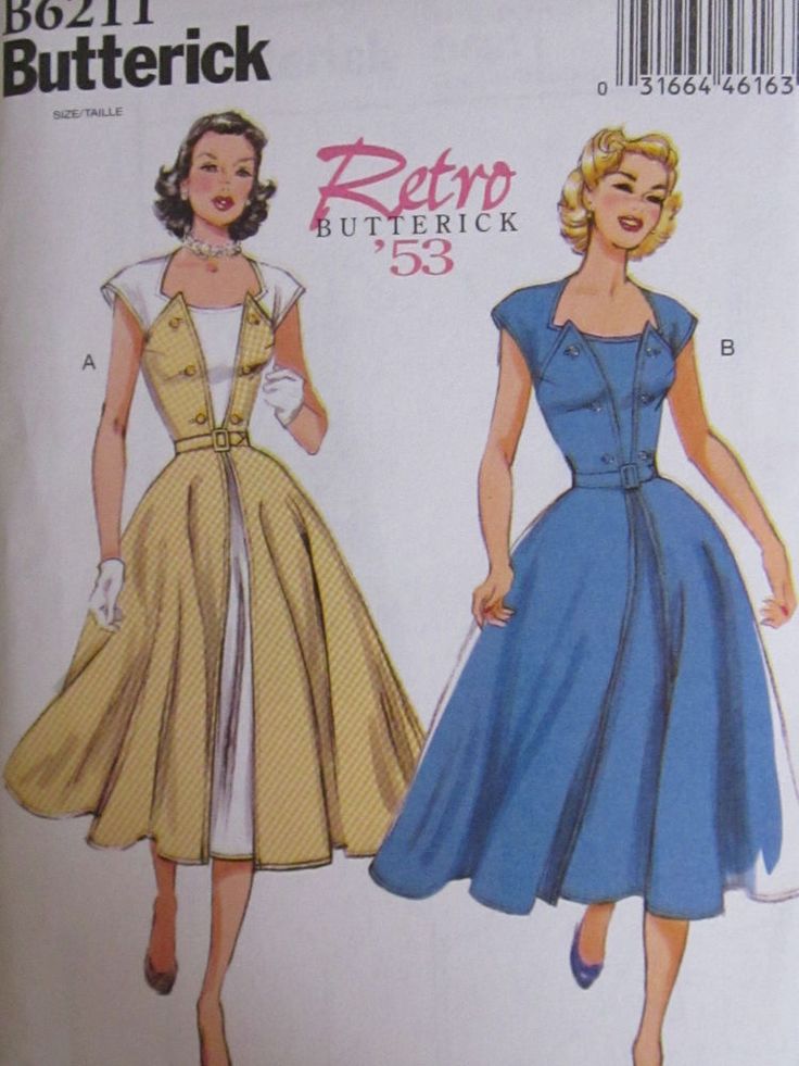 Snapped Garters: Dress #3 -- Butterick 6211 (1953 repro)
