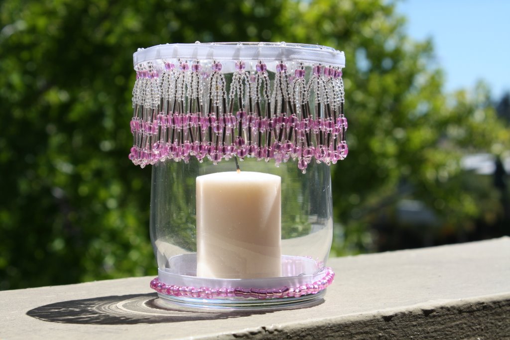 iDoItMyself DIY Beaded Candle Holders