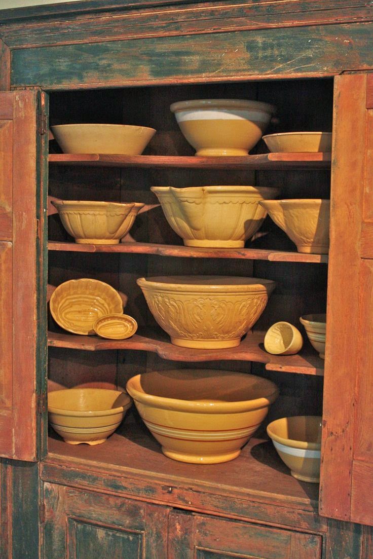 Made in America from Vintages of Los Gatos Antique Yellow Ware Bowls