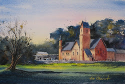 watercolor church country painting shadows understanding paintings shadow cast oberst jim watercolors weekly many