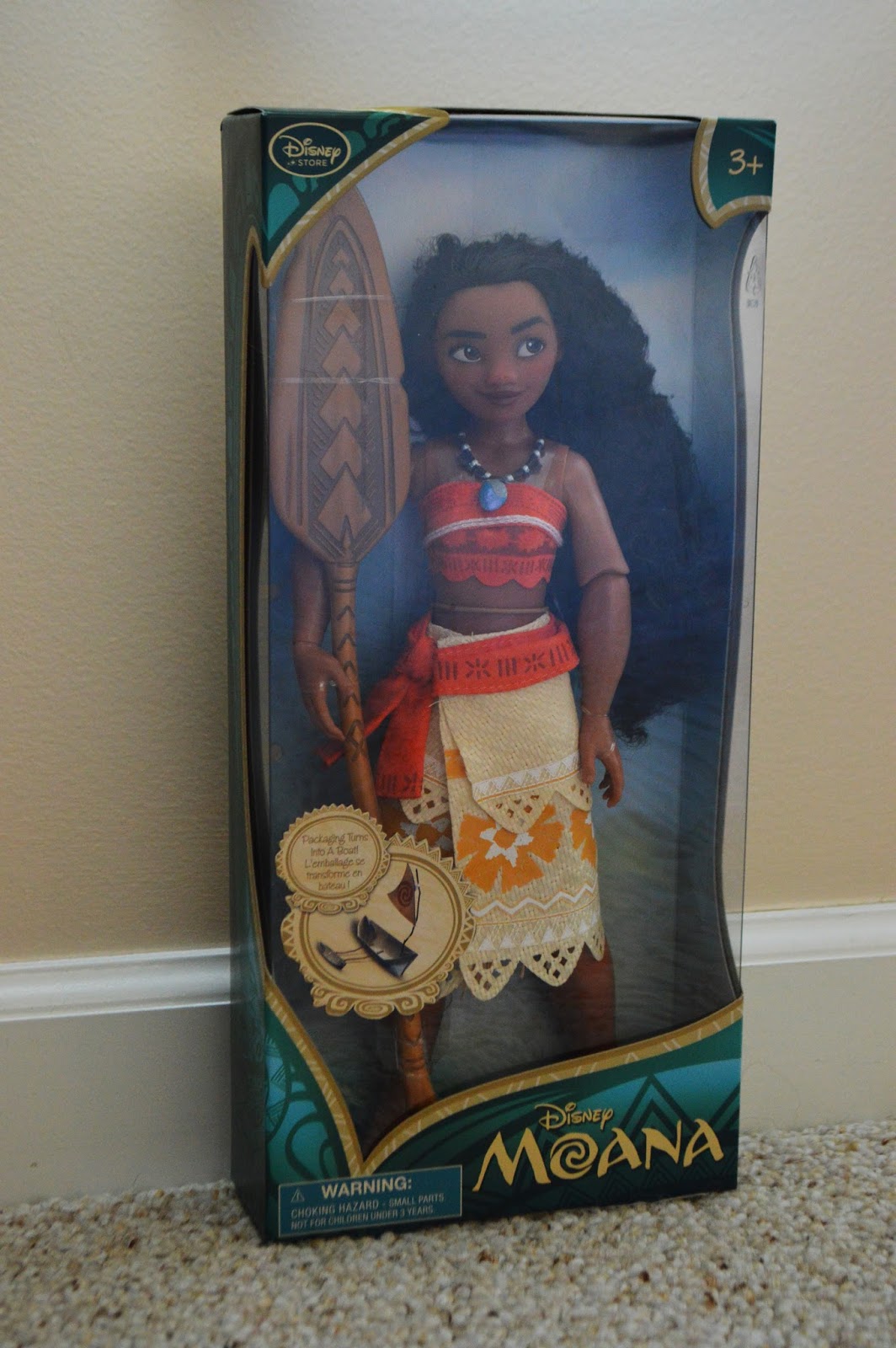 moana doll with boat