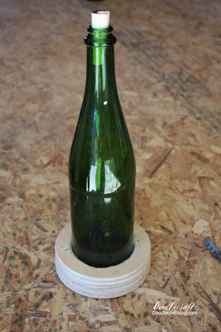 Doodlecraft Cutting Glass Martinelli Sparkling Cider Bottles!