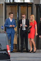 Paris Hilton with boyfriend at Hotel in Cannes