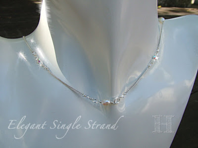 Short Single Strand Necklace - Swarovski Simple Elegance