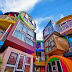 Colorful Buildings Reversible Destiny Lofts Mitaka, Tokyo