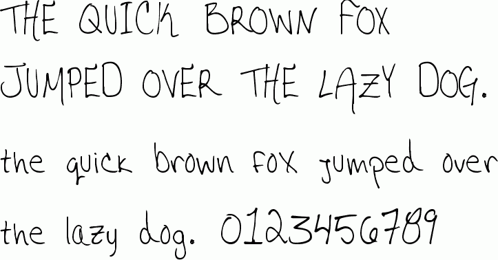 Messy Handwriting Font