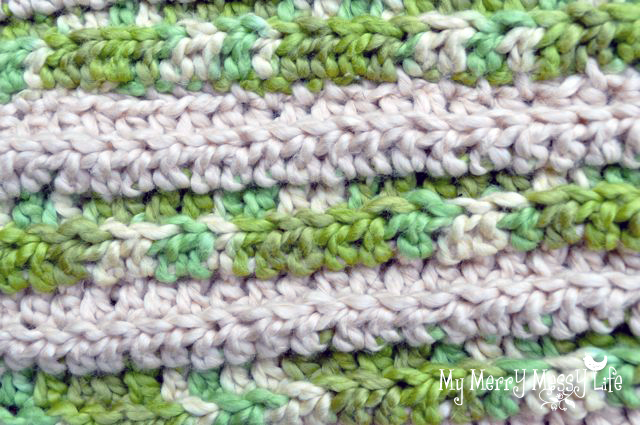 Ribbed Baby Cocoon Crochet Pattern - Step 1