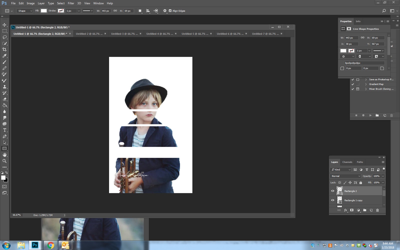 Line Removing Parts of Photograph CVHS Photography