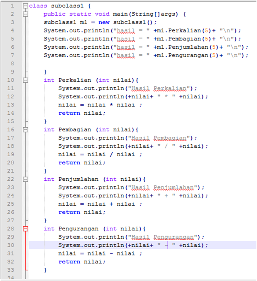 Nemure no King: Class dan Method di Java