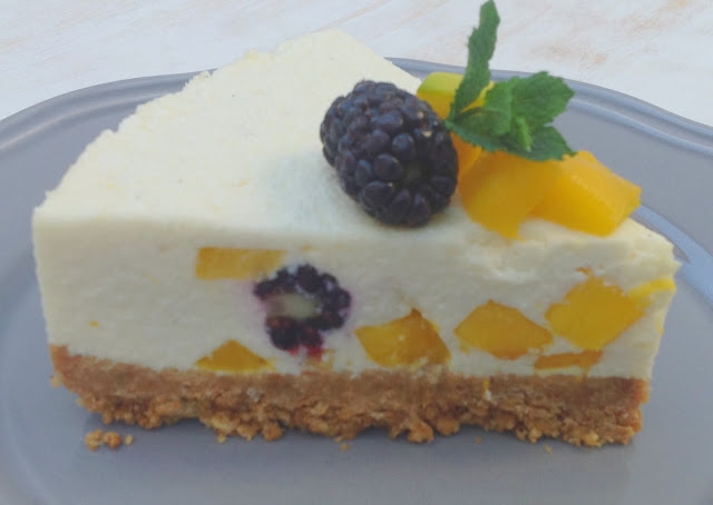 Cheesecake De Mango Y Moras (sin Horno)
