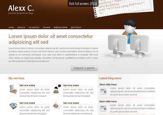 50 Ücretsiz (Free) CSS/(X)HTML Templates Download | Rooteto