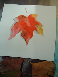 leaves leaf painting watercolor maple ginkgo ginko diana davis