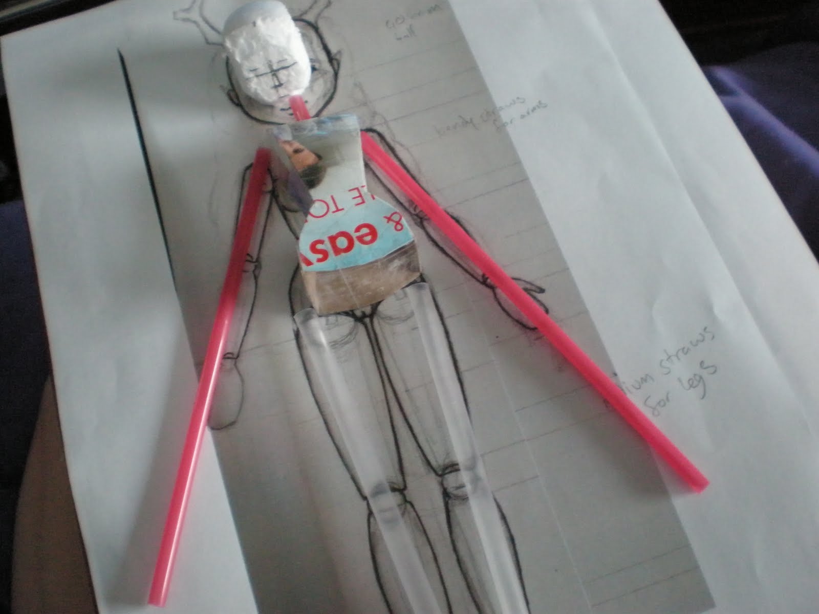 Echoes of Yesterday: Making A Ball Joint Doll Part 1 drawing up my