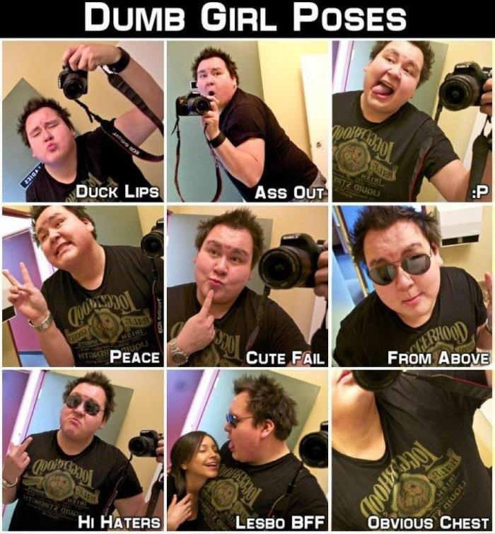 Dumb Poses Girls Make On Facebook