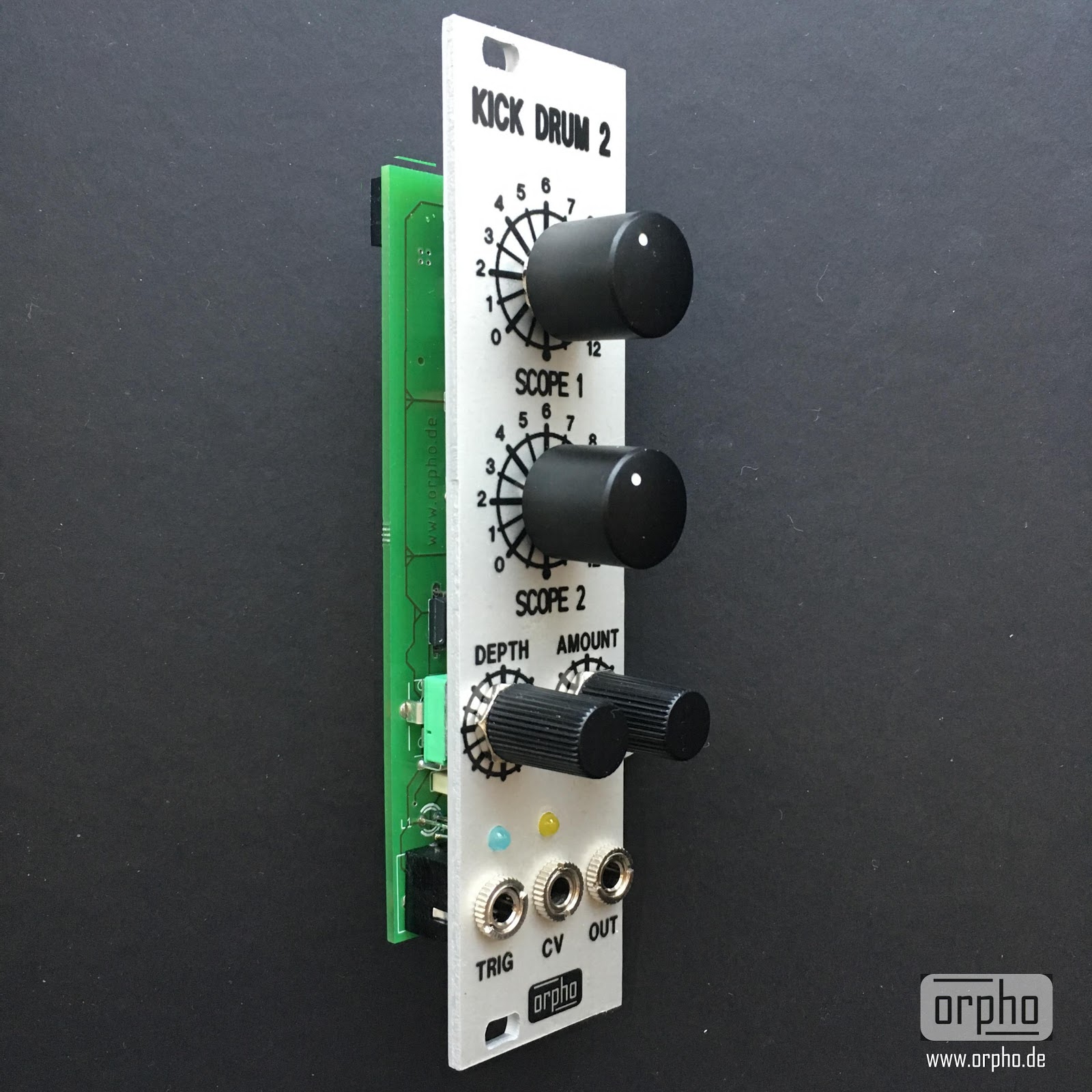 MATRIXSYNTH ORPHO KICK DRUM 2 Eurorack Module Analog Modular Bass Drum