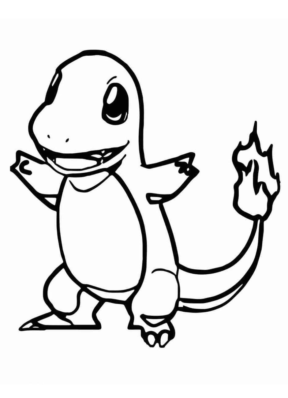 Charmander Coloring Pages Free Pokemon Coloring Pages
