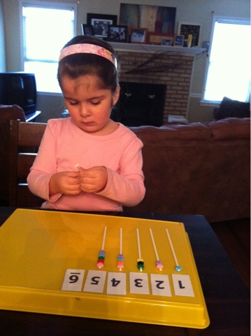 Our Montessori Homeschool: Preparation For Math : Sequence / Seriation