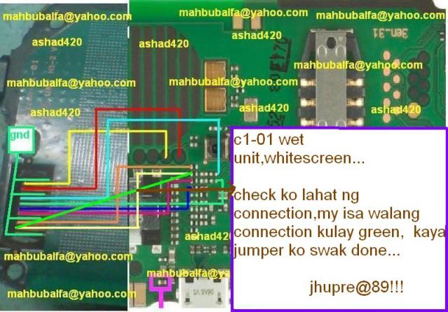 Nokia C1-01 White Screen Problem Solution