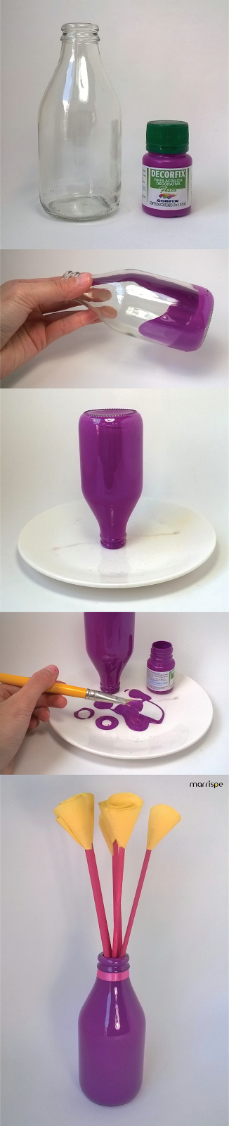 Marrispe Artesanato Garrafa decorada com tinta Adesivo De Olho E Boca ~ Marrispe Artesanato Garrafa decorada com tinta