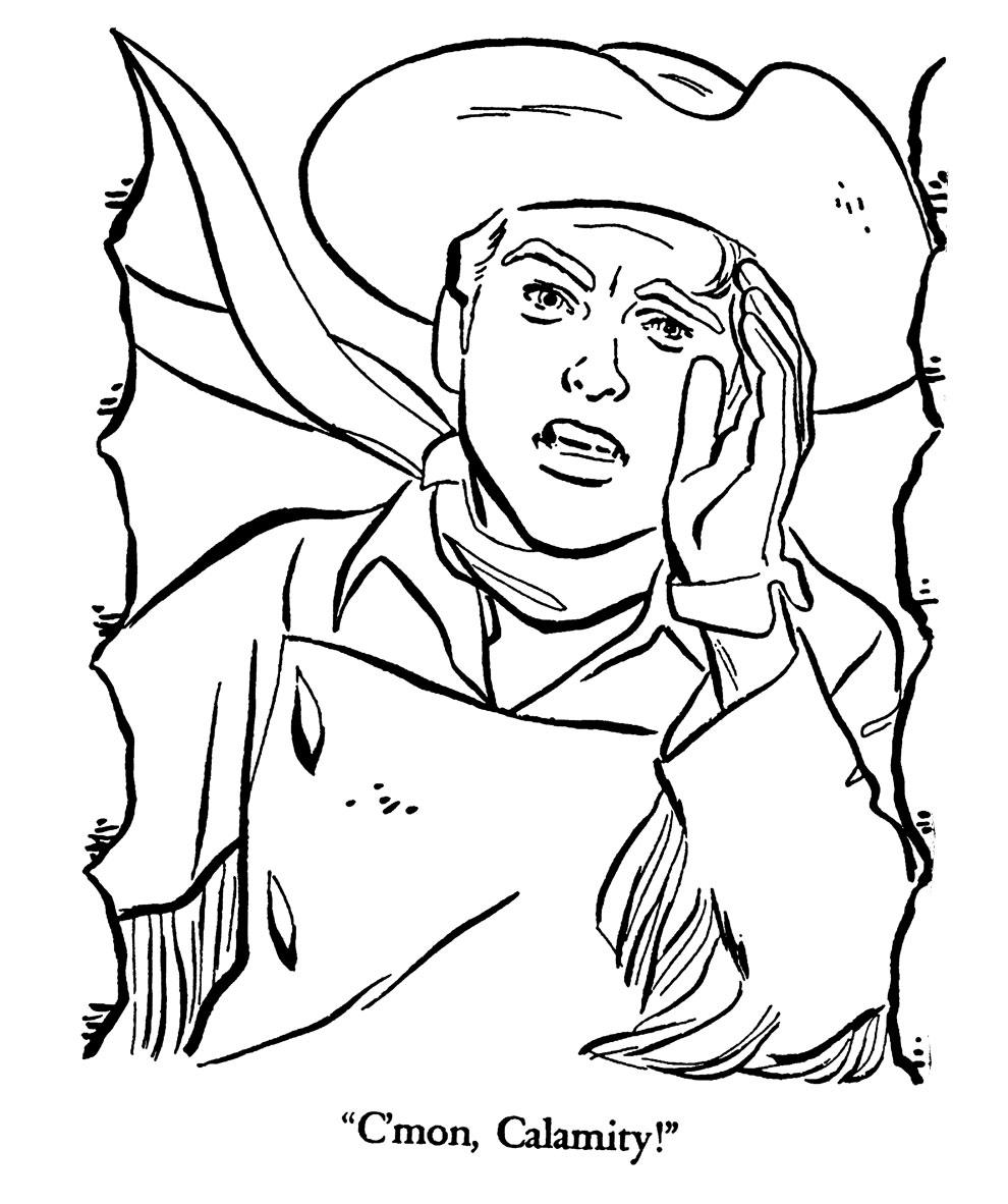 davy crocket coloring pages - photo #10