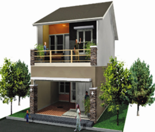 Contoh rumah minimalis sederhana type 21 2 lantai Contoh rumah minimalis sederhana type 21 2 lantai