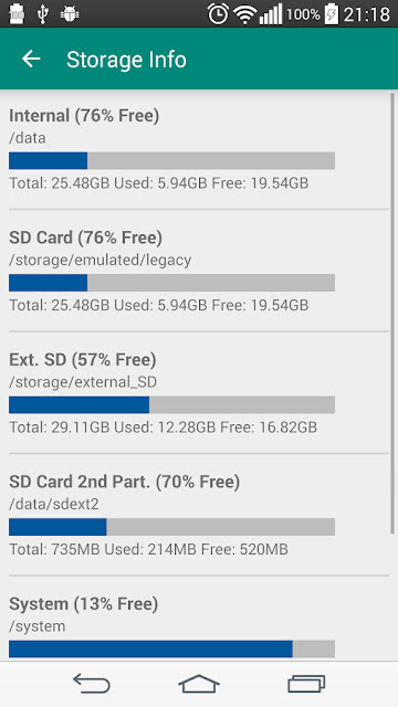 Increase internal memory in android