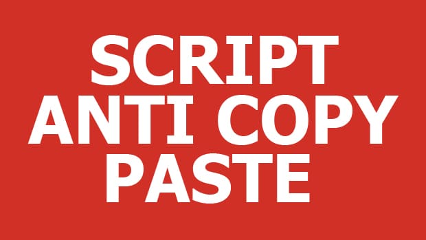 Anti copy paste. Anti script.