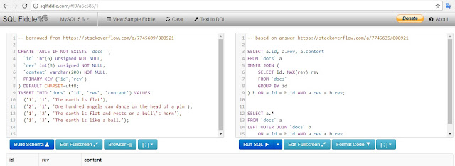 Editores SQL Online