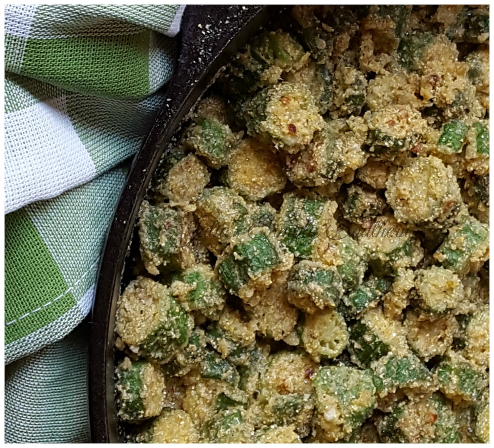 Julia's Simply Southern Southern Skillet Fried Okra