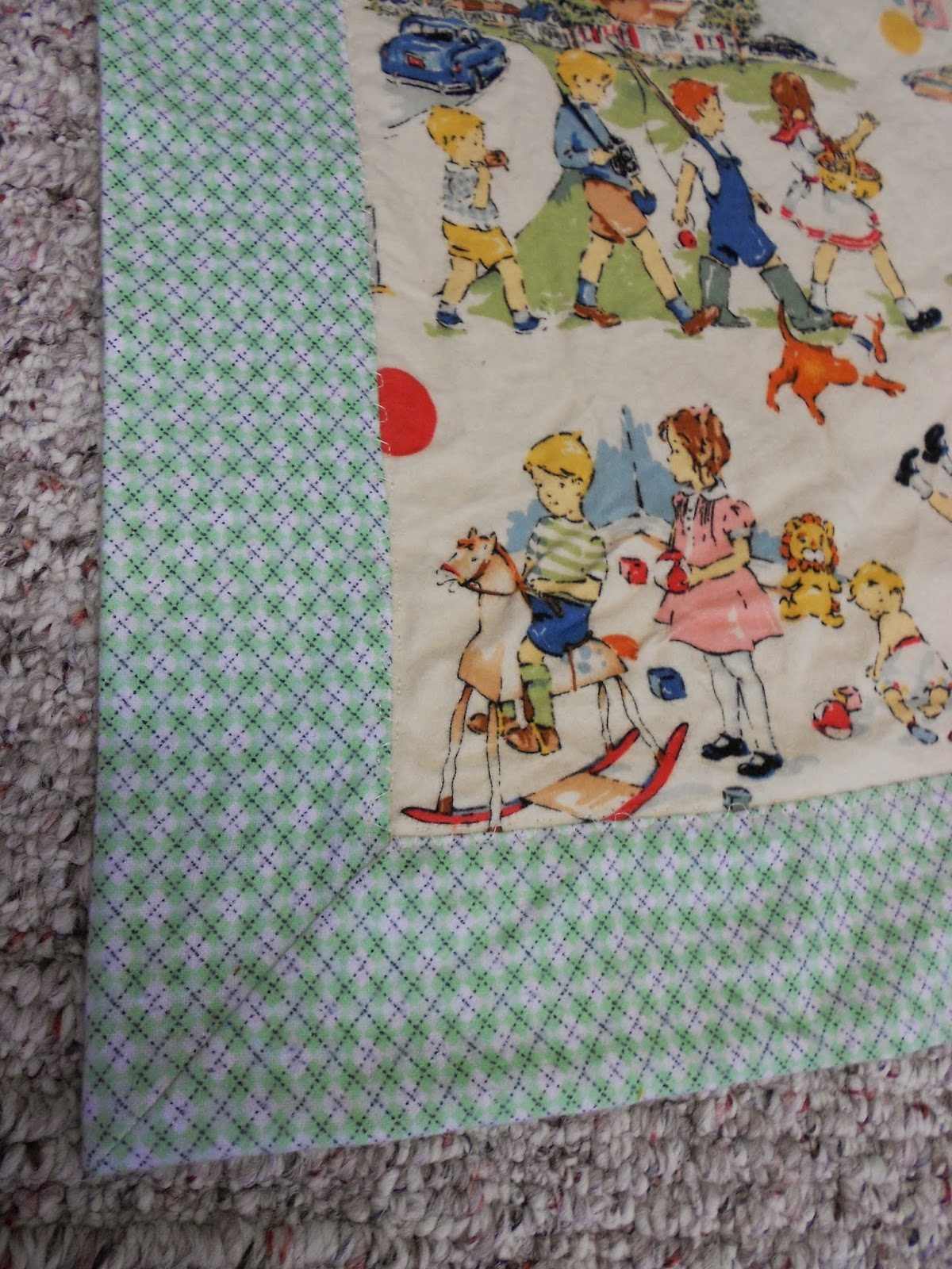 Down To Sew Self Binding Baby Blanket